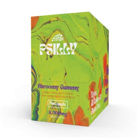 Psilly Shroomy Gummy come in a pack of 10 Gummies. . Shroomy gummy review
